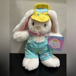 NEW 1990 Hallmark Crayola Bunny Rabbit Candy Cotton Tail Plush Easter floppy ear